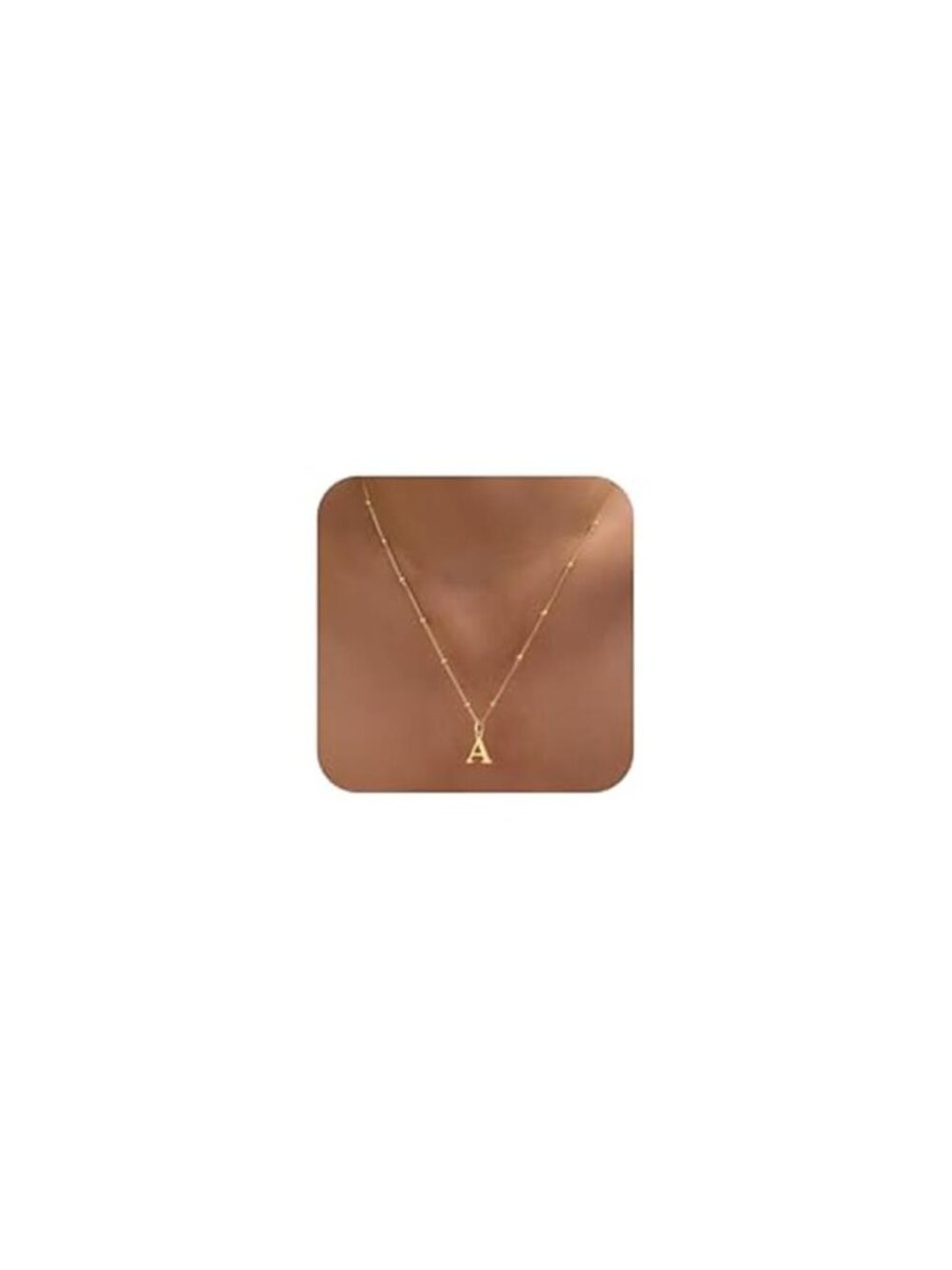 Initial Necklaces for Women Dainty 14k Gold Plated A-Z Letter Pendant Name